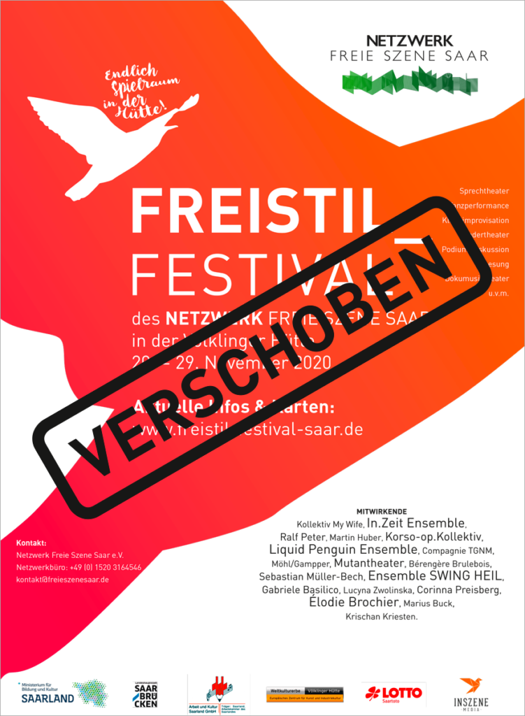 FREISTIL FESTIVAL Plakat VERSCHOBEN